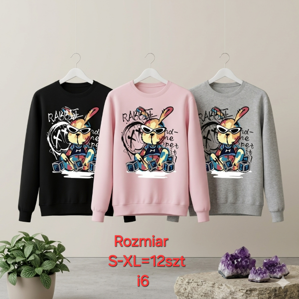 Bluzki damskie Roz S-XL, 1 Kolor Paczka 12 szt